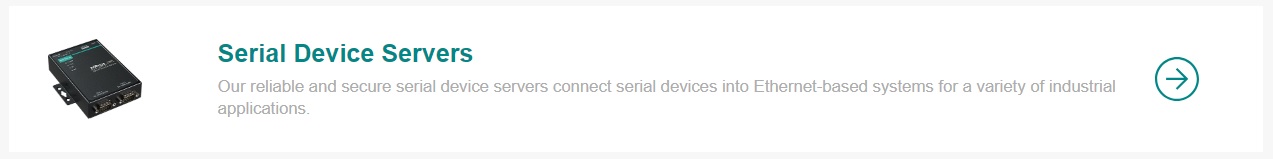 Seriële Connectiviteit - Serial device servers Seriële Connectiviteit - Serial device servers
